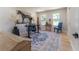 Bright office space with hardwood floors, a modern desk, and a striking horse painting at 5036 Chestnut Forest Ln, Dunwoody, GA 30360