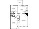 First floor plan showing kitchen, living room, bedroom, garage, and porch at 6252 Shenfield Ln, Union City, GA 30291