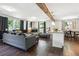 Open floor plan featuring a spacious living room with hardwood floors at 877 Lee Andrews Se Ave, Atlanta, GA 30315