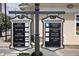 A directional sign highlighting the variety of businesses in Crabapple Station, from dining to retail and services at 135 Alcovy Ter, Alpharetta, GA 30009