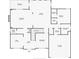 Detailed floor plan showcasing the layout of the home, including room dimensions and features at 681 Deer Springs Way, Loganville, GA 30052