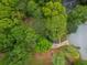 Aerial view of lush green trees surrounding a private property at 3905 Mill Glen Dr, Douglasville, GA 30135