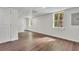 Finished basement with two windows providing natural light and updated flooring at 3905 Mill Glen Dr, Douglasville, GA 30135