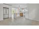 Bright kitchen with white cabinets, stainless steel appliances, and a modern island with seating at 3905 Mill Glen Dr, Douglasville, GA 30135