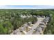 Aerial view of the neighborhood homes, landscape and winding roads at 401 Daffodil Dr, Temple, GA 30179