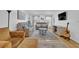 Spacious living room with a large rug, comfortable seating, and plenty of natural light at 5830 Wills Wood Cir, Cumming, GA 30040
