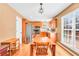 Eat-in kitchen with stainless steel appliances and wood cabinets at 8870 Dornoch Cir, Winston, GA 30187