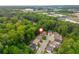 An aerial view of the home's location, near commercial areas and green space at 2918 Arbor Creek Ln, Atlanta, GA 30340