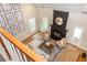 Open living room featuring fireplace and neutral furnishings at 2918 Arbor Creek Ln, Atlanta, GA 30340