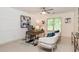 Stylish home office with modern desk, chairs, and contemporary artwork at 2918 Arbor Creek Ln, Atlanta, GA 30340