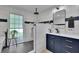 Elegant bathroom with shower, tub, vanity and lots of natural light at 3563 Castleridge Dr, Tucker, GA 30084
