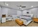 Cozy bedroom with hardwood floors, ceiling fan and ample natural light at 3563 Castleridge Dr, Tucker, GA 30084