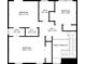 Floor plan featuring three bedrooms, two bathrooms, and a walk-in closet for optimal living space at 3563 Castleridge Dr, Tucker, GA 30084