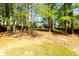 Large backyard with mature trees behind a privacy fence at 4125 Barnes Meadow Sw Rd, Smyrna, GA 30082
