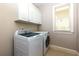 Convenient laundry room with modern, front-loading washer and dryer at 4125 Barnes Meadow Sw Rd, Smyrna, GA 30082