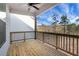 Enjoy outdoor living on this covered porch with scenic views of the surrounding landscape at 159 Sunshower Rdg, Canton, GA 30114