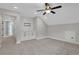 Spacious bonus room features recessed lighting, carpet flooring, and a ceiling fan at 159 Sunshower Rdg, Canton, GA 30114