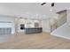 Bright, open kitchen with stainless steel appliances and a large center island provides ample counter space at 159 Sunshower Rdg, Canton, GA 30114