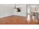 Elegant dining room with hardwood floors, decorative molding, and chandelier at 2827 Overlook Ne Trce, Atlanta, GA 30324