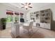 Bright office with built-in shelves, modern desk and two windows at 2827 Overlook Ne Trce, Atlanta, GA 30324