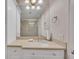 Bathroom featuring a large mirror, modern fixtures, and a glass-enclosed shower at 110 Barrington Hills Dr # 110, Atlanta, GA 30350