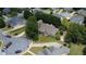 Aerial view of a charming home with well-maintained landscaping in a desirable neighborhood at 3818 Bay Forest Way, Loganville, GA 30052