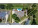Property line view from the air, showing the home's location and surroundings at 3818 Bay Forest Way, Loganville, GA 30052