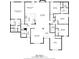 Detailed floor plan showcasing layout of bedrooms, bathrooms, living spaces, and other rooms in the house at 6687 Hill Creek Cv, Lithonia, GA 30058