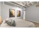 Serene bedroom with exposed ductwork and natural light at 805 Peachtree Ne St # 220, Atlanta, GA 30308