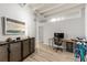 Modern home office showcasing ample desk space, stylish storage, and a bright, organized workspace at 805 Peachtree Ne St # 220, Atlanta, GA 30308
