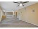 Open basement area with ceiling fans, columns, recessed lighting, and outlets at 861 Southland Pass, Stone Mountain, GA 30087