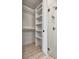 Bathroom showing modern shower and shelving at 140 Rolison Way, Fayetteville, GA 30214