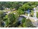 An aerial view of the house reveals its peaceful setting, surrounded by lush greenery and neighboring homes at 4161 Sherwood Oaks Dr, Decatur, GA 30034