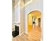 A well-lit living room with fireplace and hard wood floors at 164 Haven Oak Way, Lawrenceville, GA 30044