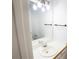 Bathroom featuring a sink, large mirror, and contemporary light fixtures at 4032 Robin Cir, College Park, GA 30349