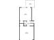 Floor plan showing the layout of the first floor, including the garage, bathroom, and deck at 4032 Robin Cir, College Park, GA 30349