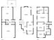 Floor plan showing garage, room, deck, living room, kitchen, bedrooms, primary bath, and laundry at 4032 Robin Cir, College Park, GA 30349