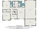 Second floor plan exhibiting bedroom sizes, walk-in closets, and bath locations of the living space at 5000 Bainbridge Sw Ct, Lilburn, GA 30047