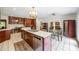 Bright kitchen with an island and plenty of counter space at 705 W Ponce De Leon Ave, Decatur, GA 30030