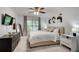 Inviting bedroom with plush carpet, modern furniture and lots of natural light at 1426 N Crossing Ne Dr, Atlanta, GA 30329