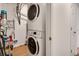 Efficient laundry area with stacked washer and dryer units for convenient space-saving functionality at 1426 N Crossing Ne Dr, Atlanta, GA 30329