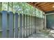 Private covered patio featuring a wooden fence, providing shade and seclusion at 1426 N Crossing Ne Dr, Atlanta, GA 30329