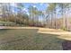 Large grassy backyard area is enhanced with landscaping and trees at 1540 Brooks S Rd, Lawrenceville, GA 30045