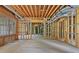 Unfinished basement showcasing exposed beams, ductwork, and framed walls ready for customization at 3105 Birchton St, Johns Creek, GA 30022