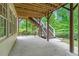 The covered patio offers outdoor living space and access to the backyard at 3105 Birchton St, Johns Creek, GA 30022
