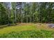 Beautifully wooded backyard with lush greenery and mature trees at 3400 Bonds Lake Nw Rd, Conyers, GA 30012