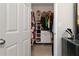 Walk-in closet, with lots of room for clothes, accessories and shoes at 2400 Cumberland Se Pkwy # 803, Atlanta, GA 30339