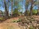 Peaceful backyard with mature trees and flowering plants, creating a serene and private outdoor space at 6105 Ivey Hill Dr, Cumming, GA 30040