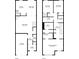 Detailed floor plan showcasing the layout of the two-story home with room dimensions and spatial relationships at 2060 Executive Dr, Duluth, GA 30096