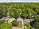 Aerial view of home surrounded by lush greenery, showcasing the property's location and neighborhood at 1256 Spring Valley Ne Ln, Atlanta, GA 30306